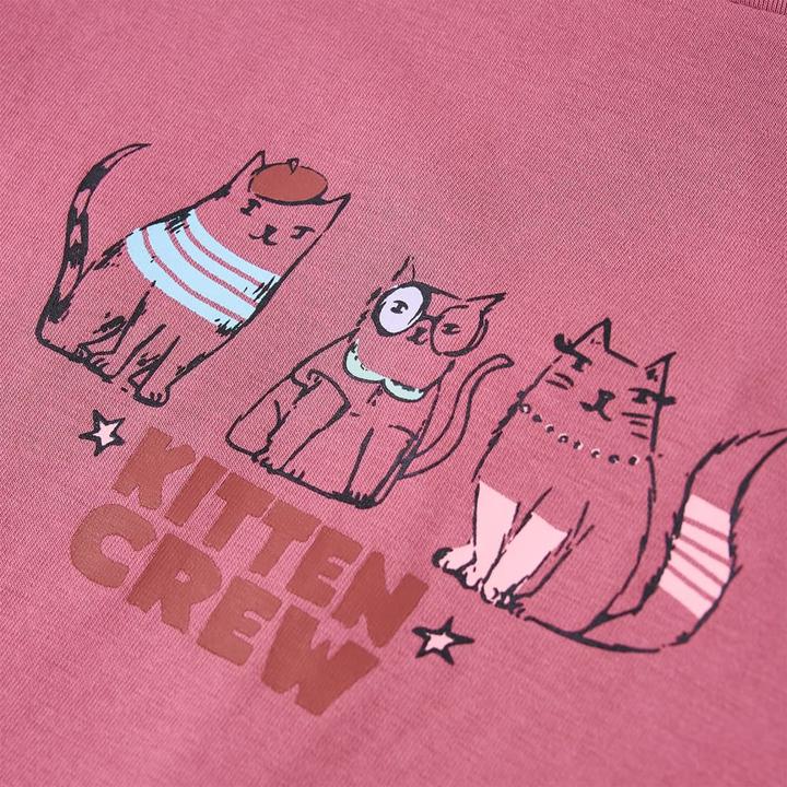 Image du produit VidaXL Tee-shirt manches longues enfant rose framboise 104,Matériau : 95 (104)