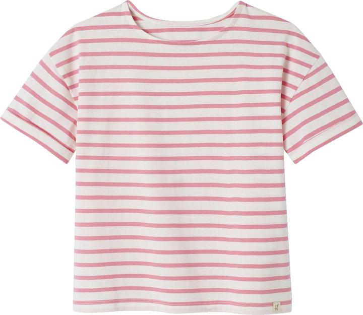 Actual product image Vertbaudet Girls' striped T-shirt with recycled cotton (92)