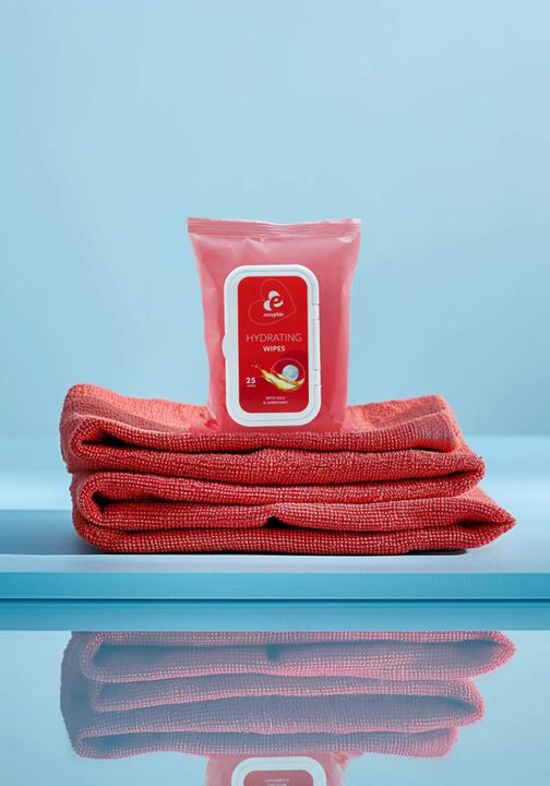 Produktbild EasyGlide Feuchtigkeitstücher mit Gleitmittel und Ölen (Intimtücher)