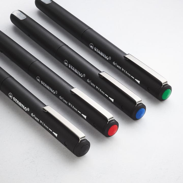 Produktbild STABILO Driver Medium 0.8mm Schwarz (Schwarz, 1 x)