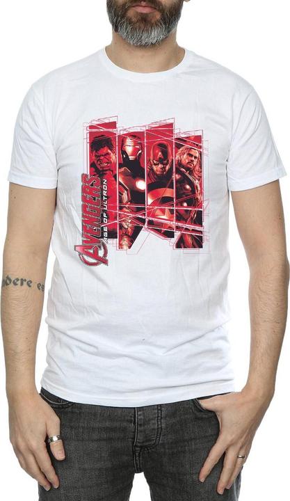 Actual product image Mens Avengers Team Collage T-Shirt (L)