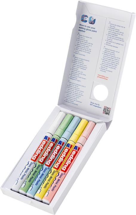 Actual product image Edding 751 - Paint marker (Multicolor, 1 mm, 5 x)