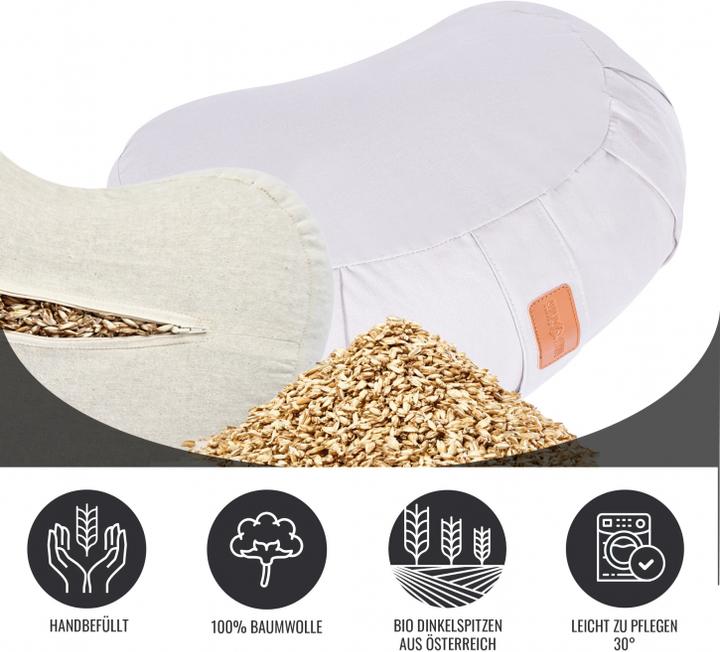 Actual product image Gorilla Sports Yoga crescent pillow