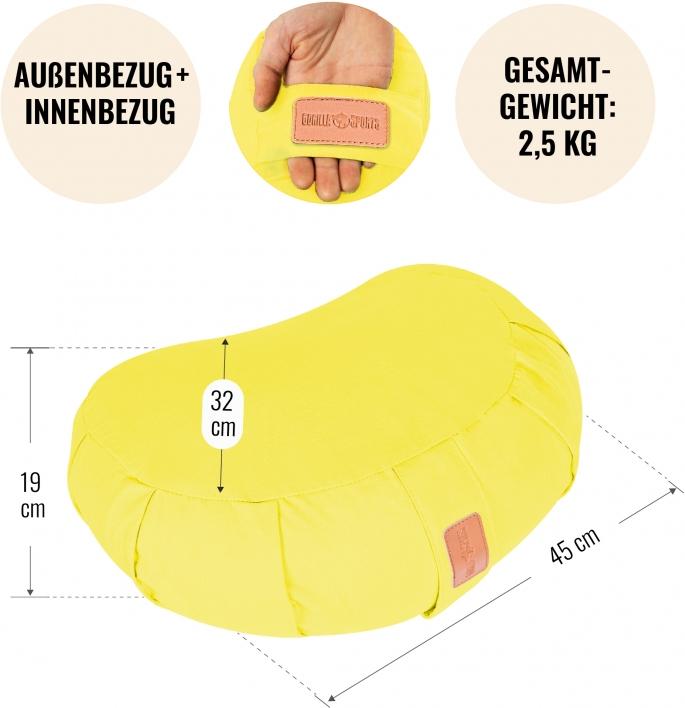 Image du produit Gorilla Sports Oreiller en forme de croissant pour le yoga