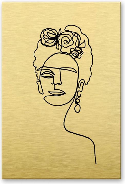 Immagine prodotto Trenddeko Effetto oro - Frida Kahlo (75 x 120 cm)
