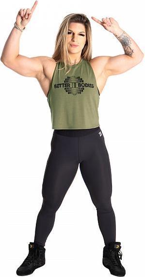Actual product image Better Bodies Empire Loose Racerback Washed Green (L)