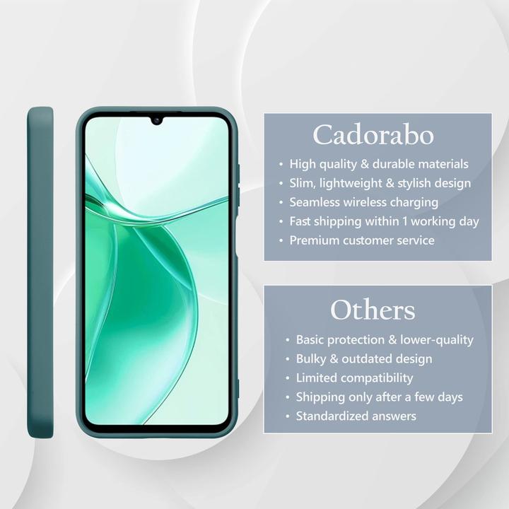 Actual product image Cadorabo Case for ZTE Blade A35 / A55 TPU Liquid Silicone Cover (HTC A55)