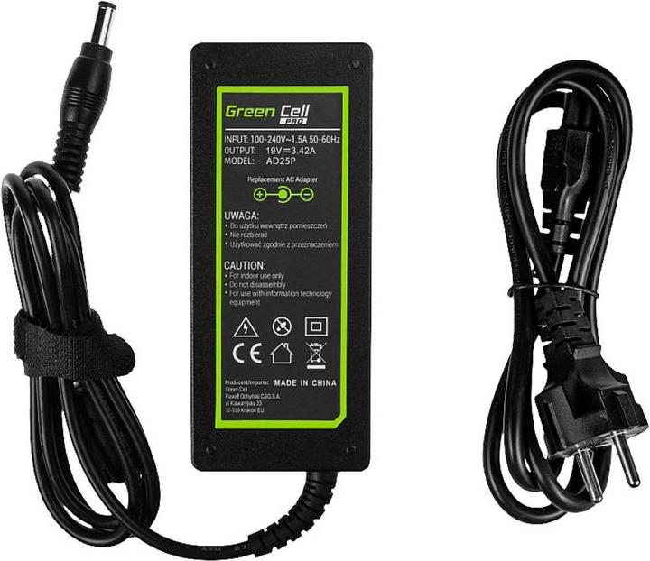 Produktbild GreenCell Green Cell do Toshiba 65W 19V (wtyk 5.5x2.5) (65 W)