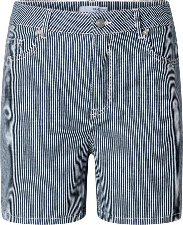 Selected Femme Gestreifte Jeansshorts (38)