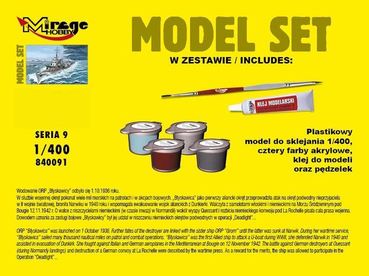 Produktbild Mirage Niszczciel ORP Blyskawica mit. 44