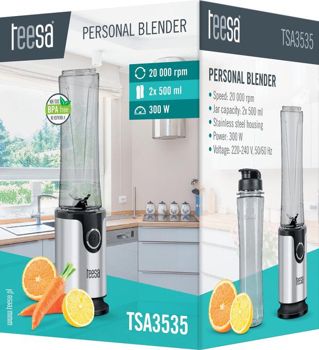 Image du produit Teesa Whisk MIXER PERSONNEL DU PUKLAILIAI 300 W WITHOUT BPA (300 W)