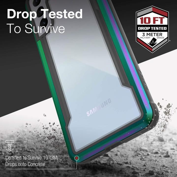 Image du produit Puro DĖKLAS X-Doria Raptic Shield aluminiowe Samsung Galaxy S21+ (Protection antimicrobienne) (Samsung Galaxy S21+)