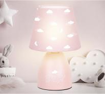 Actual product image Home Deco Kids pink children's bedside lamp