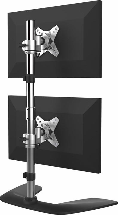 Image du produit StarTech Support vertical double pour écran - Pour écran VESA jusqu'à 27" - Aluminium - Hauteur (Tables, 27.01")