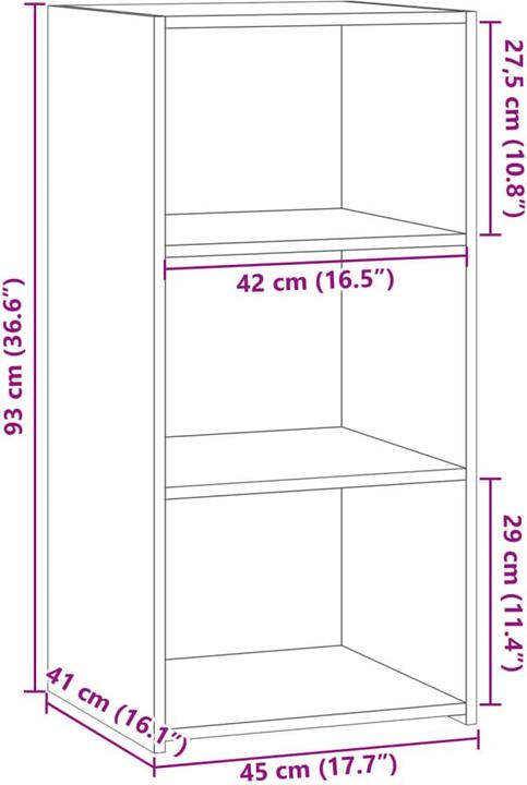Produktbild VidaXL Sideboard (45 x 41 x 93 cm)