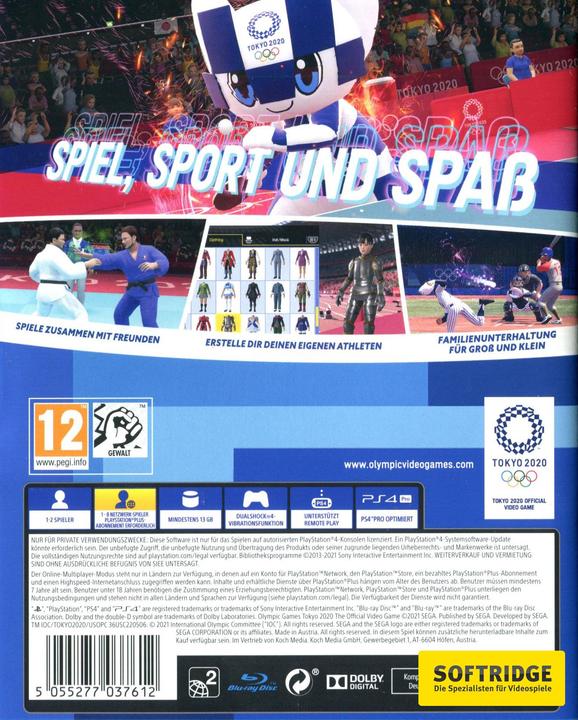 Image du produit Sega Jeux olympiques de Tokyo 2020 - Le jeu vidéo officiel (PS4, DE)
