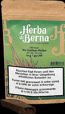 Actual product image Herba di Berna CBD Hash BIO Outdoor Pollen (3 g, Outdoor)