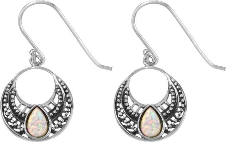 Bijouteria Ohrhänger (Synthetischer Opal, Silber 925)