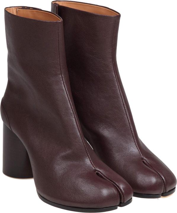 Actual product image Maison Martin Margiela Maison margiela tabi ankle boots in soft brown nappa (38)