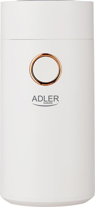 Immagine prodotto Adler Macinacaffè AD4446wg 150 W, Capacità chicchi di caffè 75 g, Interruttore di sicurezza sul (Spina UE)