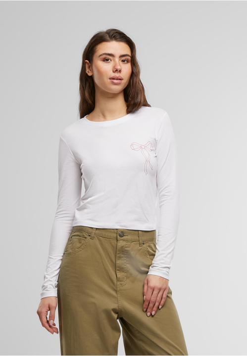 Actual product image Miss Tee Bow Oneliner Ladies Short Longsleeve - 182019 (XL)