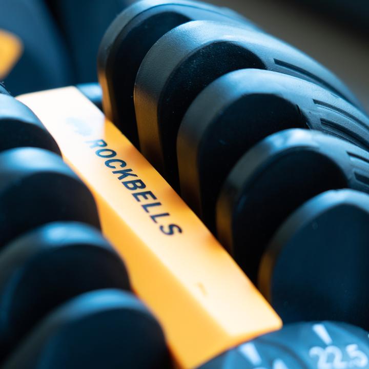 Immagine prodotto Rockbells Verstellbares Hantel- / Gewichtsystem (2 bis 24 kg) Sport / Fitness inkl. Abstellbasis (1 x 2 kg - 24 kg)