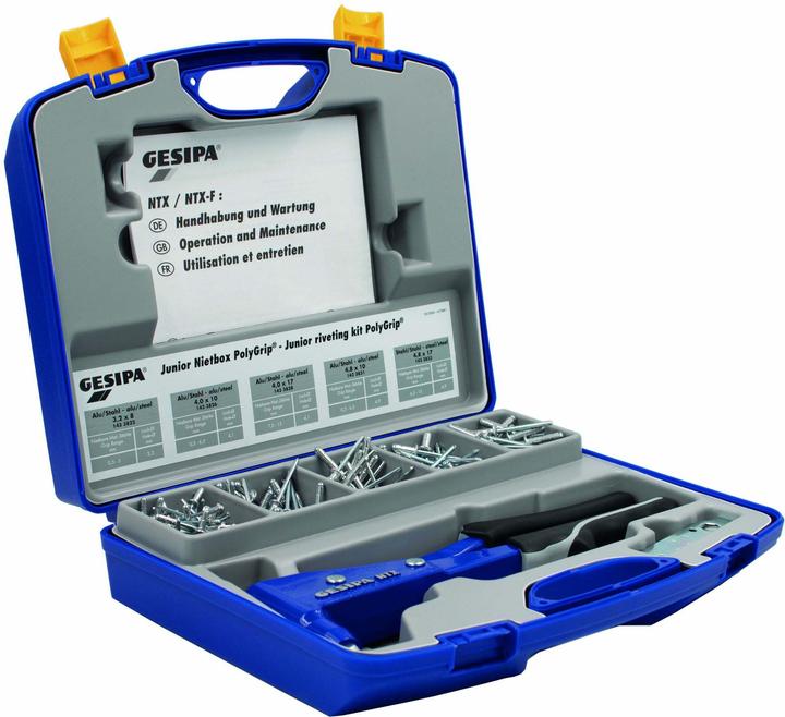 Immagine prodotto Gesipa Assortimento di rivetti ciechi Junior Rivet Box PolyGrip (275 mm)