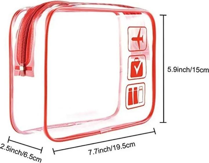 Actual product image Swissdetector Trousse de voyage élégante et transparente (Manicure set)