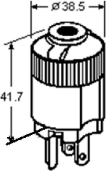 Productafbeelding Bachmann 910.179 3P Zwarte Elektrische Netstekker