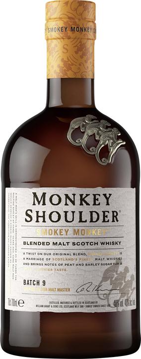 Image du produit Monkey Shoulder Smokey Monkey Batch 9 (Whisky mélangé, Scotch Whisky, 1 x 70 cl)