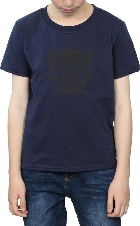 Actual product image Boys Black Panther Black On Black T-Shirt (152, 158)