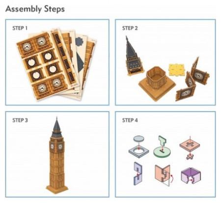 Actual product image Cubicfun 3D Puzzle Game Big Ben- (44 pieces)