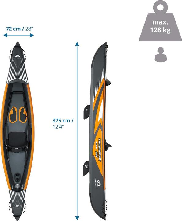 Image du produit Aqua Marina TOMAHAWK AIR-K 375 Kayak 1 personne