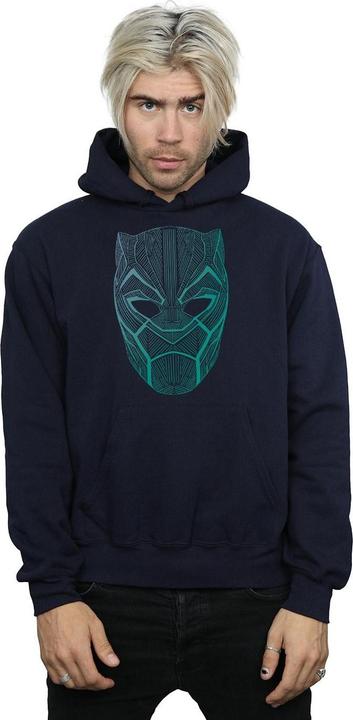 Image du produit Mens Black Panther Tribal Mask Hoodie (L)