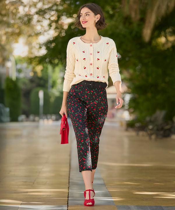 Image du produit Joe Browns Cherry Print Capri Trousers (44)