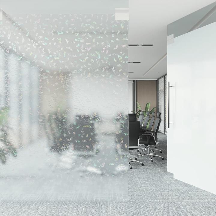 Actual product image VidaXL Window film matt 3D rainbow pattern PVC (60 x 1000 cm)