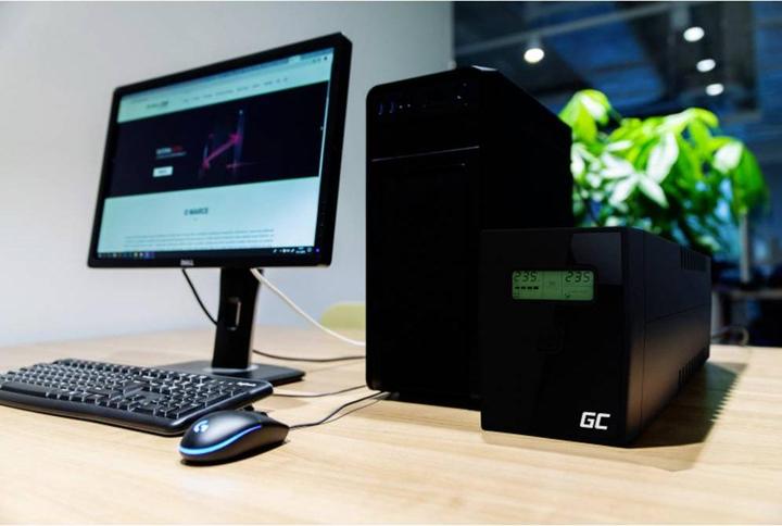 Produktbild GreenCell Cell UPS03 Unterbrechungsfreie Stromversorgung (USV) Line-Interaktiv 1999 VA 4 AC-Ausgänge (2.00 VA, 600 W, Line-Interaktiv USV)