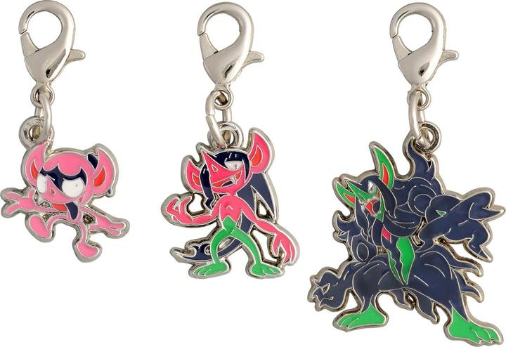 Pokémon Pokemon Center - Impidimp, Morgrem, Grimmsnarl Schlüsselanhänger - 3 Stück