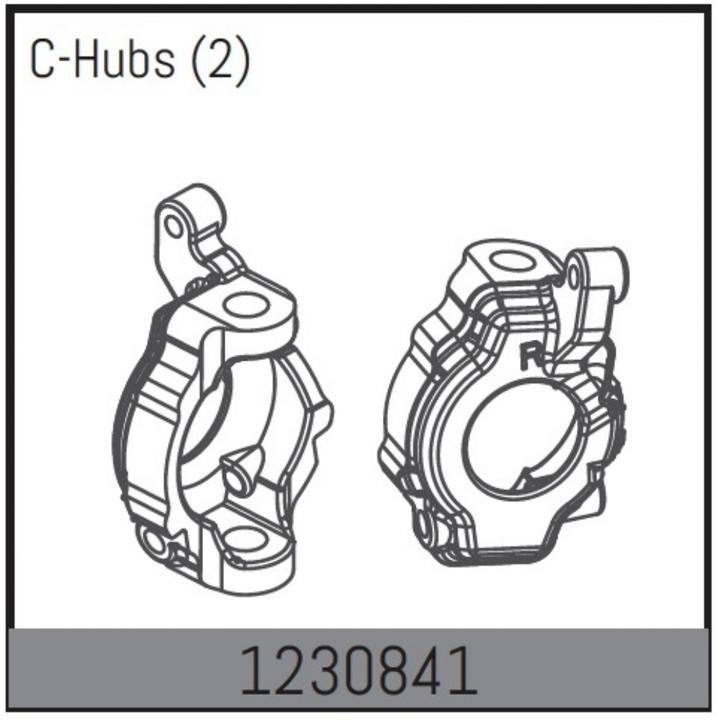 Absima C-Hubs Set L/R mit Einsätzen