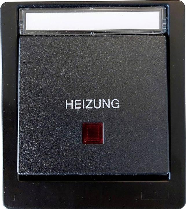 Produktbild N&L Elektrotechnik N & L 27614 Heizungs-Notschalter Komplett Aufputz Schwarz