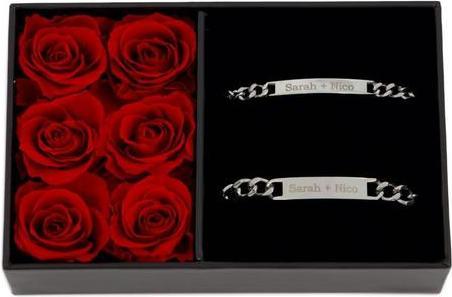 Immagine prodotto TOP Personalisierbare Partnerarmbänder in Rosen Geschenkbox
