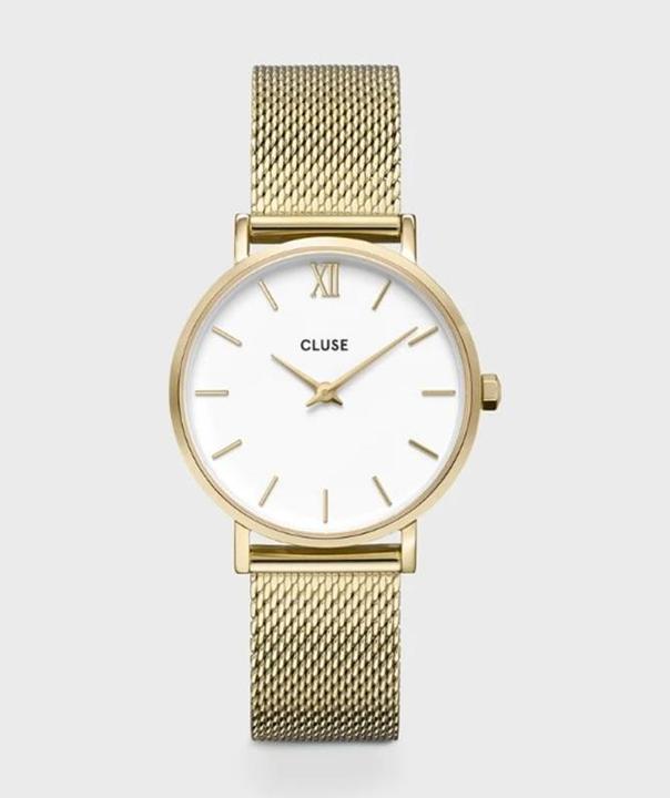 Actual product image Cluse Minuit Mesh Gold (Analogue wristwatch, 33 mm)