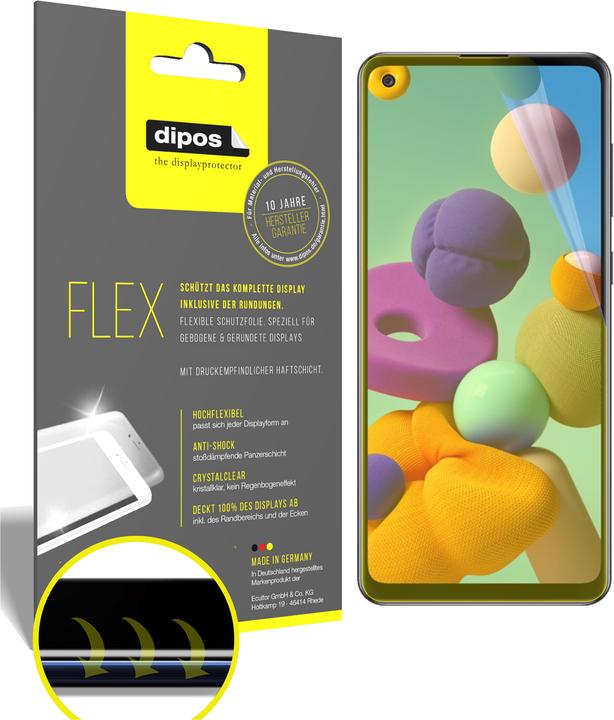 Produktbild Dipos Displayschutzfolie Full-Cover 3D (2 Stück, Samsung Galaxy A21s)