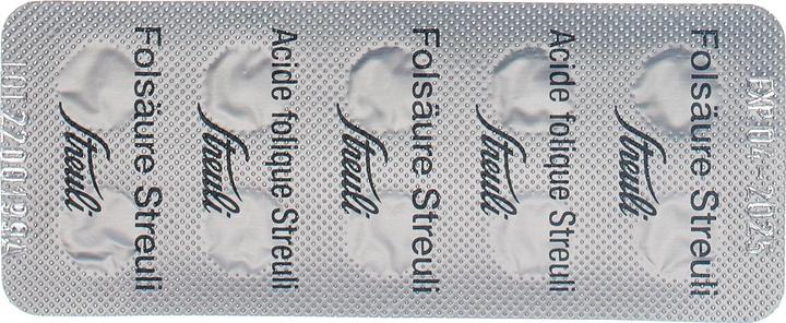 Nährwerte und Zutaten Streuli Pharma Folsäure (1 Stück, Tabletten, 30 g)