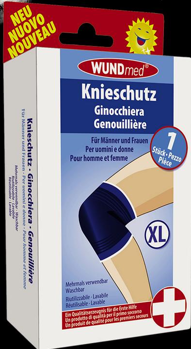 Actual product image Wundmed Elastische Sportbandage blau Kniestütze Grösse XL (XL)