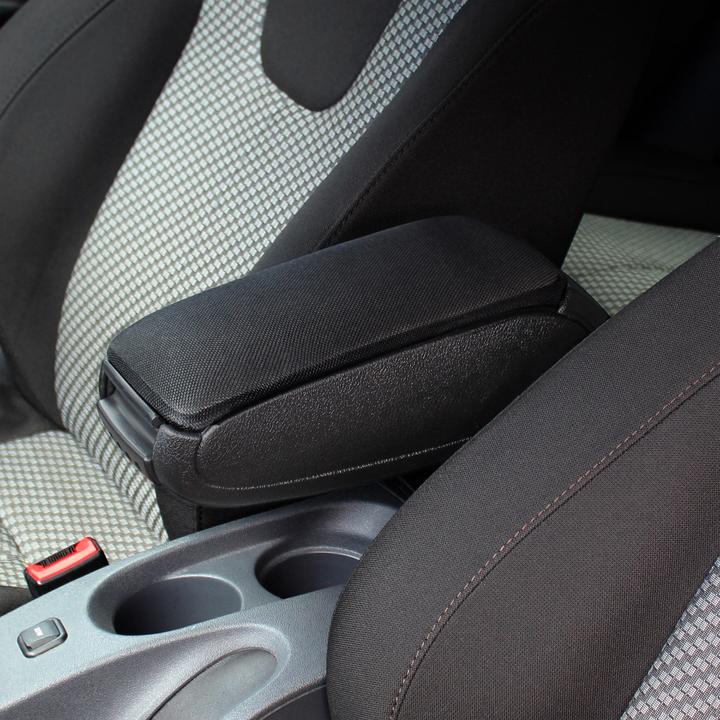 Actual product image Pro-Tec Centre armrest Skoda Fabia II Roomster with storage compartment textile black