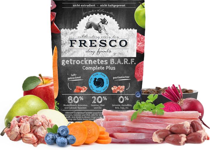 Image du produit Fresco Nourriture sèche BARF Complete Plus dinde, 1 kg (Senior, Adulte, Junior, 1 pcs, 1000 g)