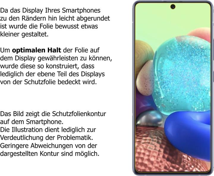 Actual product image Dipos Screen Protector Anti-Shock (2 Piece, Samsung Galaxy A71)