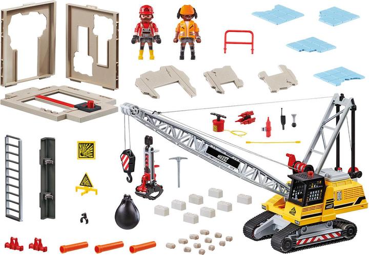 Produktbild Playmobil Seilbagger mit Bauteil (70442, Playmobil City Action)