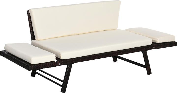 Produktbild Outsunny Gartensofa mit klappbaren Armlehnen